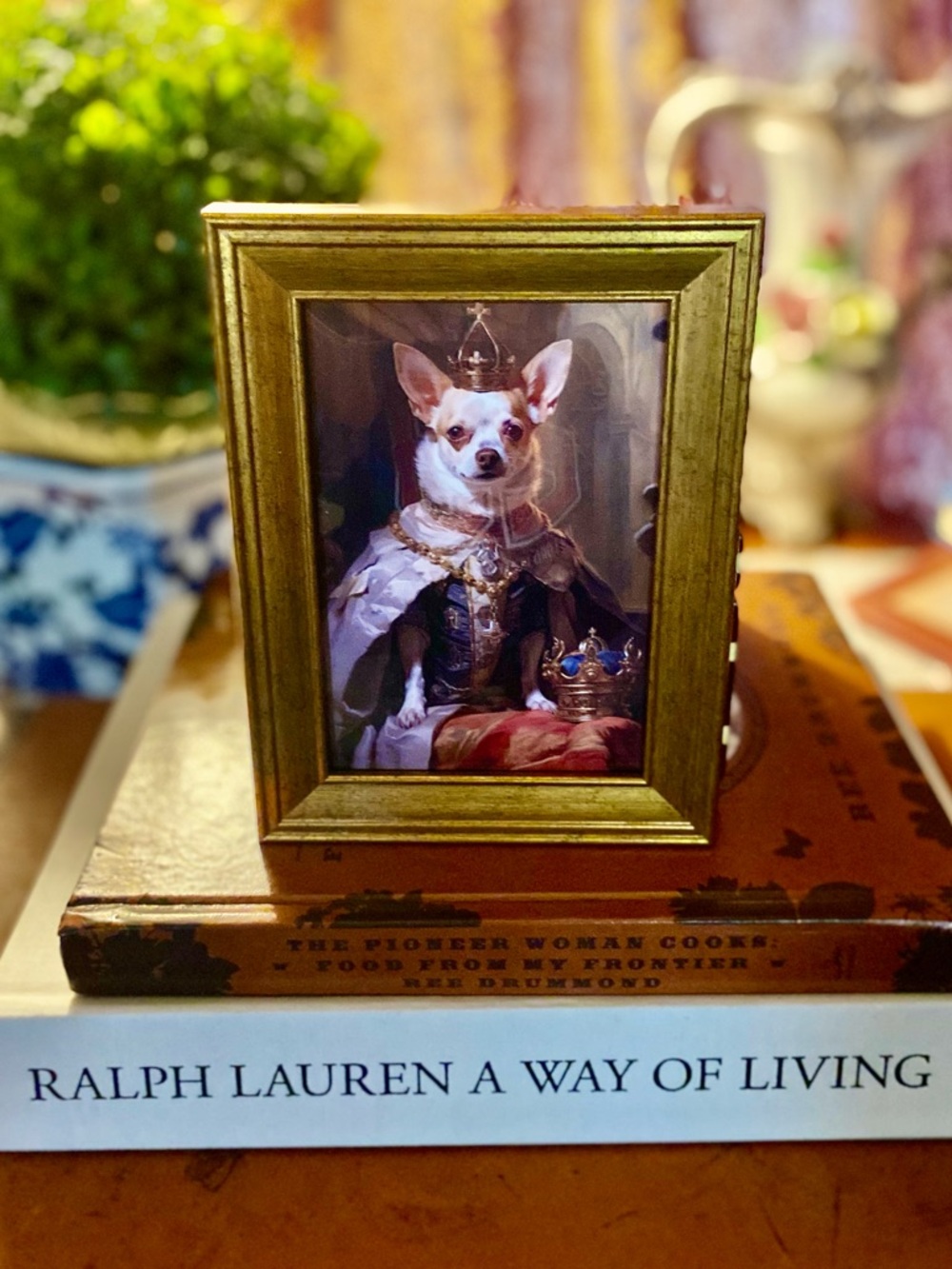 Sir Reginald of Ashbourne Framed Dog Portrait English Ralph Lauren Inspired